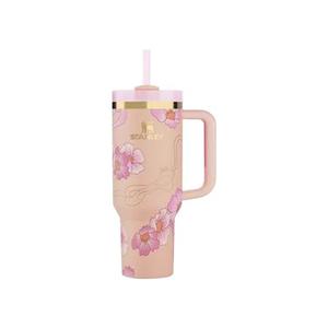 Бутылки для воды Stanley 1913 x Barbie Legends Flowstate Quencher 40oz Tumbler '80s Peaches 'N Cream'