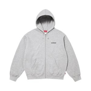 Худи Supreme Idgaf Zip Up Hooded Sweatshirt 'Heather Grey'