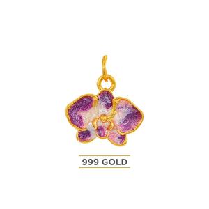 HABIB 999/24K подвеска из желтого золота (Орхидея) 9GP01350525