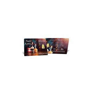 5G Gold Collection 999.9/24K С днем рождения Серия Золотой слиток (0,2 г)