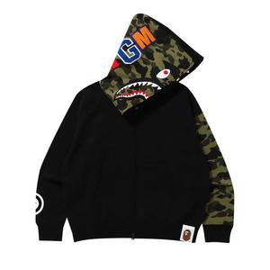 Толстовки на молнии BAPE Giant Shark Full Zip Hoodie 'Black'