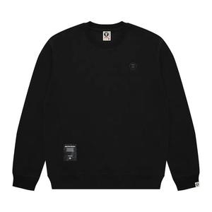 Свитшоты AAPE Moonface Logo Crew Neck Sweatshirt 'Black'