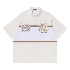 Поло BAPE Color Blocking Oversized Rugby Polo 'Слоновая кость'