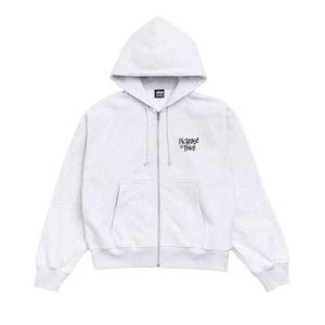 Толстовки на молнии Stussy Peace Increased Zip Hoodie 'Пепельный хизер'