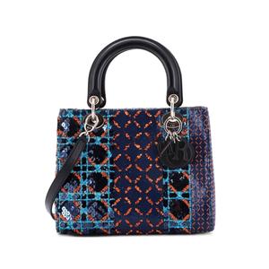 Сумка-сэтчел Lady Dior среднего размера с пайетками