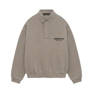 Поло Fear of God Essentials Флисовое поло 'Heather Grey'