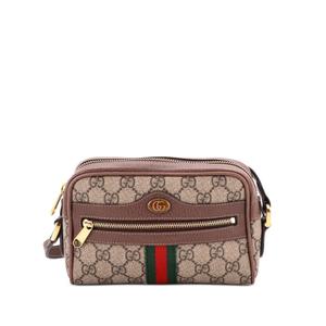Мини-сумка через плечо Ophidia Shoulder Bag GG Coated Canvas