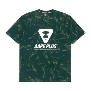 Футболка AAPE Moonface Printed Tee 'Green/White'