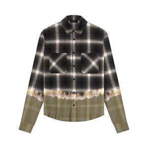 Фланелевые рубашки Amiri Bleach Bandana Plaid Shirt 'Black'