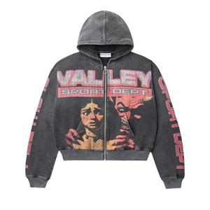 Толстовки на молнии Vale Forever Devils Advocate Zip Up Hoodie 'Black/Red'