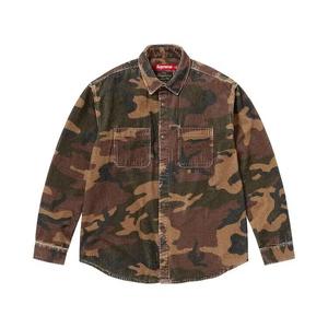 Рубашки и топы Supreme Wide Wale Corduroy Snap Shirt 'Woodland Camo'