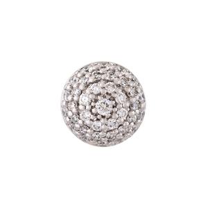 Серьга Black Caviar из белого золота с бриллиантами