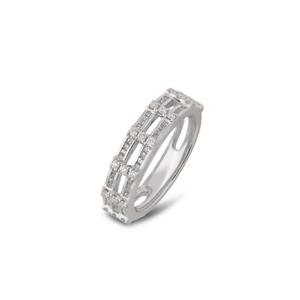 GOLDHEART Vogue Кольцо с бриллиантами, Белое золото 750 - 12