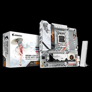 GIGABYTE B850M AORUS Elite WIFI 7 ICE-P MATX белая материнская плата (DDR5)