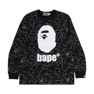 Футболка с длинным рукавом BAPE Neon Camo Long-Sleeve Tee 'Black'
