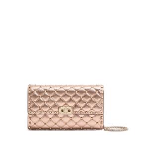 Стеганый клатч Rockstud Spike