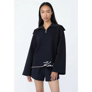 Signature Hem Полузастегивающаяся толстовка