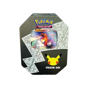 Коллекционные карты Pokémon Sword & Shield: Celebrations International Tin (Lance's Charizard V)