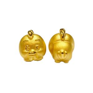 LITZ 999 (24K) Золотой подвеска-талисман знака зодиака Петух EPC0999 (1,05 г)