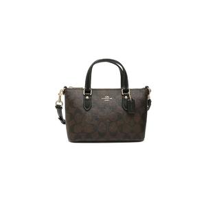 COACH Мини-кросс-боди Gallery на фирменном холсте (CH468) – IM / КОРИЧНЕВЫЙ / ЧЕРНЫЙ