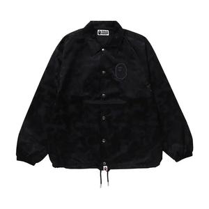 Куртки-тренч BAPE Tonal Solid Camo Coach Jacket 'Black'