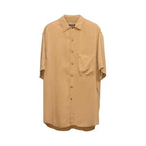 Рубашка на пуговицах Song for the Mute Short-Sleeve Oversized Shirt 'Верблюжий'