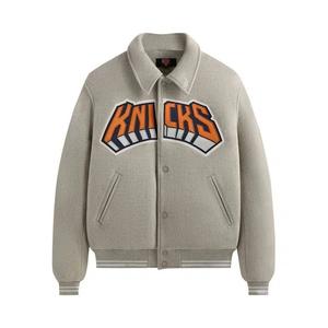 Верхняя одежда Kith For The New York Knicks Empire Wool Coaches Jacket 'Light Heather Grey'