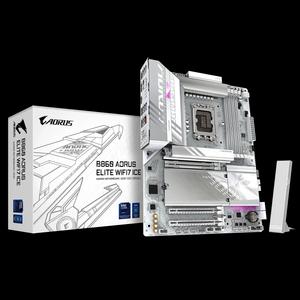 GIGABYTE B860 AORUS ELITE WiFi 7 ICE ATX белая материнская плата (DDR5)