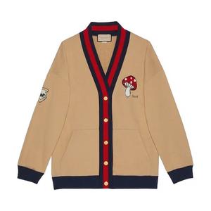 Кардиганы Gucci Embroidered Jersey Cardigan 'Camel'