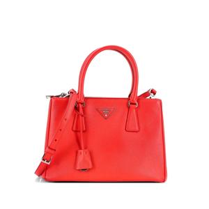 Маленькая сумка-тоут Galleria Double Zip из сафьяновой кожи