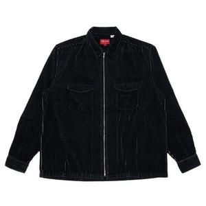Застежки-молнии Supreme 2-Tone Corduroy Zip Up Shirt 'Black'