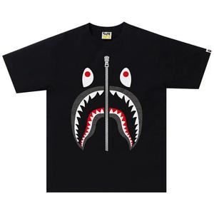 Футболки BAPE Line 1st Camo Shark Tee 'Black/Black'