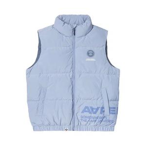 Жилет AAPE Moonface Patch Down Vest 'Фиолетовый/Серый'