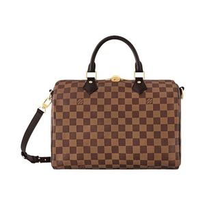 Топ-ручки Louis Vuitton Speedy Bandouliere 30 «Коричневый холст Damier Ebene»