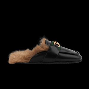Тапочки Gucci Slipper 'Horsebit - Черный'