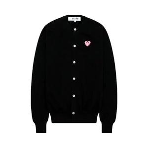 Кардиганы Comme des Garçons PLAY Кардиган с круглым вырезом 'Черный'
