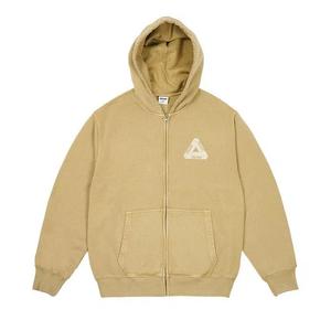 Толстовки на молнии Palace Pigment Wash Tri-Ferg Hood 'Stone'