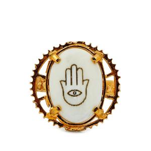 Кольцо Hamsa с гравировкой