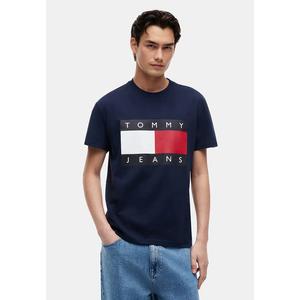 Футболка с нашивкой-флагом и круглым вырезом - Tommy Jeans