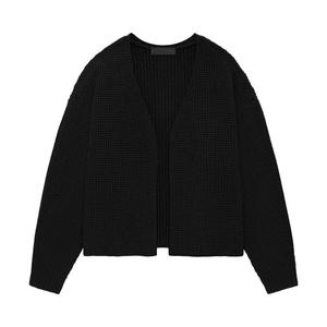 Кардиганы Fear of God Essentials Heavy Waffle Cardigan 'Black'
