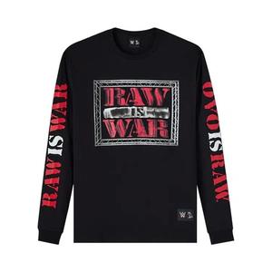 Футболки с длинным рукавом OVO x WWE RAW IS WAR Long-Sleeve Tee 'Black'