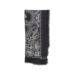 Шарф Foulard Maxi с пейслийским принтом и бахромой