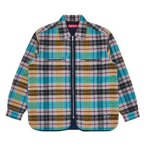 Фланелевые рубашки Supreme Quilted Flannel Zip Up Shirt 'Yellow'