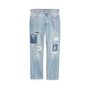 Джинсы Palm Angels Destroyed 5 Pockets Denim 'Светло-синий'