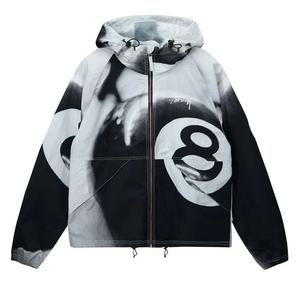 Верхняя одежда Stussy 8 Ball Beach Shell 'Оттенки серого'