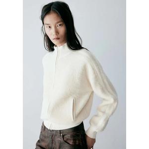 Boucle Zip-Up Jacket