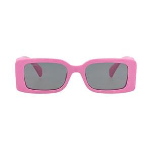 Gucci квадратные солнцезащитные очки 'Pink/Grey'