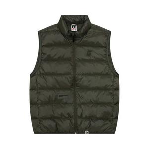Жилеты AAPE Moonface Logo Down Vest 'Хаки/Серый'