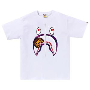Футболки с коротким рукавом BAPE Color Camo Milo Shark Tee 'White/Purple'