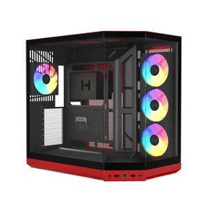 HYTE Y50 RGB ATX корпус - Черно-красный